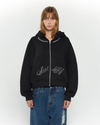 Swarovski Logo Cropped Zip-Up