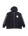 OTA Washed Black Choppa Zip Up Hoodie